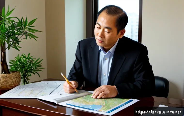감정평가사의 심화 학습 과정 - Photorealistic advanced property appraisal study scene in a modern Japanese home office, focused mid...